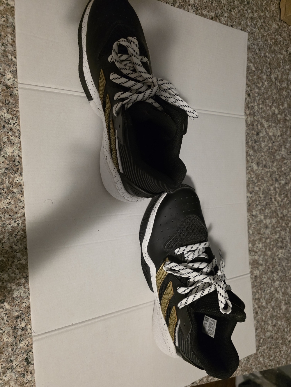 Adidas Harden Stepback Black Gold Sneakers - Picture 3 of 6